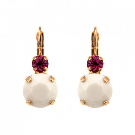 Cercei placati cu Aur roz de 24K, cu cristale Swarovski, Memories of Montmartre | 1037-1146RG6
