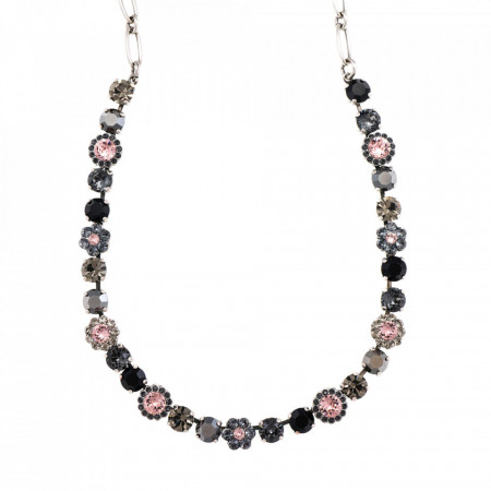 Colier placat cu Argint 925, cu cristale Swarovski, Black Diamond | 3173/4-1073SP-Multicolor-6122