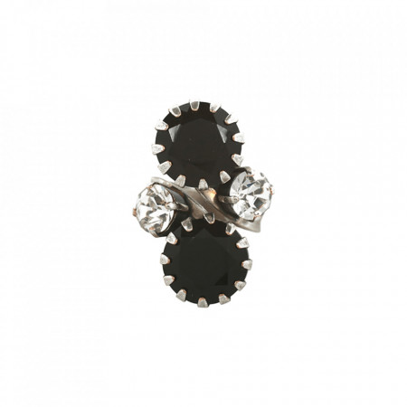 Inel placat cu Argint 925, cu cristale Swarovski, Check Mate | 7133/2-280-1SP-Multicolor-7672