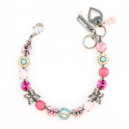 Bratara placata cu Argint 925, cu cristale Swarovski, Spring Flowers | 4063-323SP-Multicolor-1073