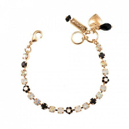 Bratara placata cu Aur roz de 24K, cu cristale Swarovski, St. Martin - Caribbean Life | 4008-M87-3RG-Multicolor-993