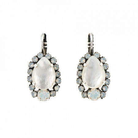 Cercei placati cu Argint 925, cu cristale Swarovski, Forever | 1259/1-M5087SP6-Alb-5613