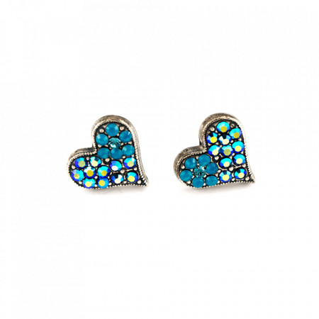 Cercei placati cu Argint 925, cu cristale Swarovski, Julia | 1322-3322SP2-Albastru-5373