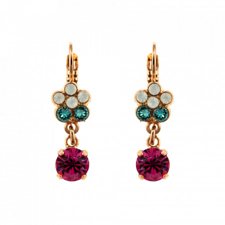 Cercei placati cu Aur roz de 24K, cu cristale Swarovski, Memories of Montmartre | 1152/3-1146RG6