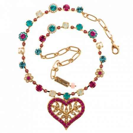 Colier placat cu Aur roz de 24K, cu cristale Swarovski, Memories of Montmartre | 3173/3-1146RG