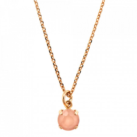 Pandantiv cu lant placat cu Aur roz de 24K, cu cristale Swarovski, California Dreaming | 5440-4RRG-Roz-8913