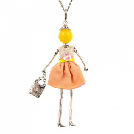 Bambola in Stile Lille-Yellow-Multicolor-724