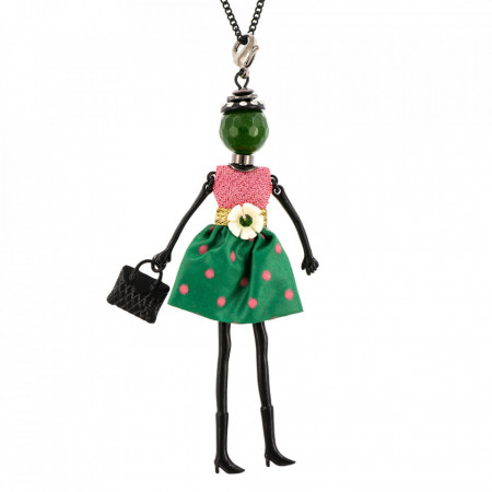 Bambola in Stile Riga-Green-Verde-734