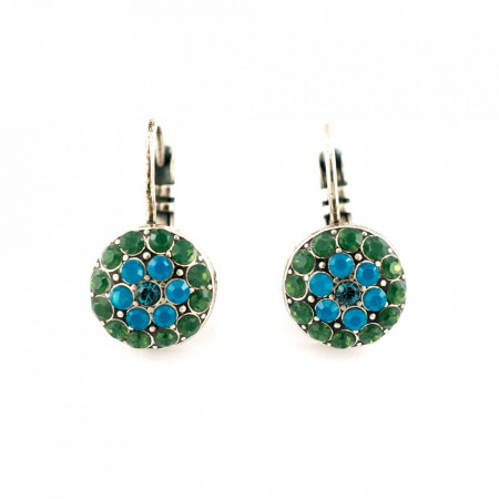 Cercei placati cu Argint 925, cu cristale Swarovski, Julia | 1416-3322SP6-Multicolor-5634