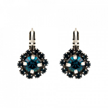 Cercei placati cu Argint 925, cu cristale Swarovski, Nightfall | 1032/15-1114SP6-Albastru-1404