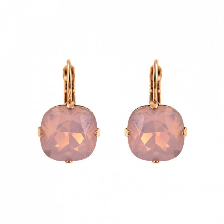 Cercei placati cu Aur roz de 24K, cu cristale Swarovski, Elizabeth | 1326/4-395RG6-Roz-5434