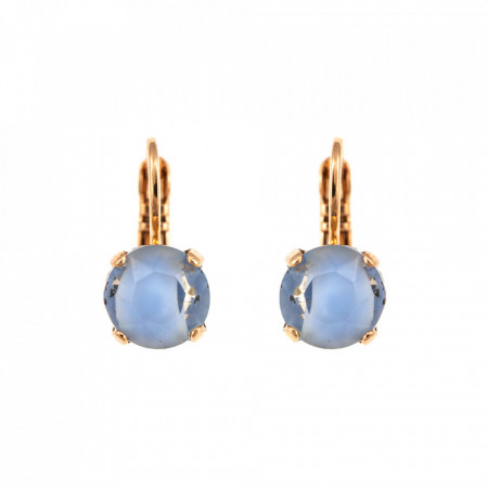 Cercei placati cu Aur roz de 24K, cu cristale Swarovski, Nightfall | 1440-129RG6-Albastru-8904