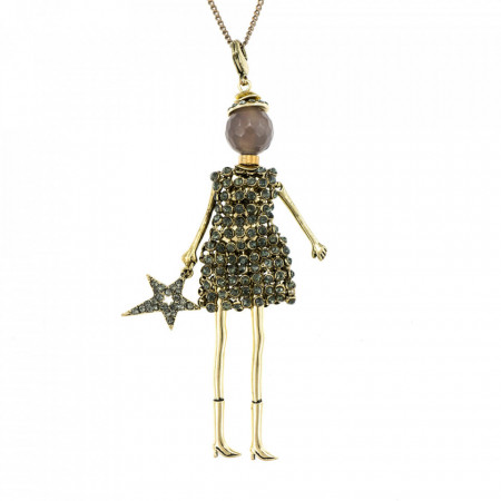 Bambola in Stile Milanese-Star-Gold-Grey-Auriu-915