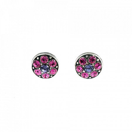 Cercei placati cu Argint 925, cu cristale Swarovski, Flower Power | 1044/1-803SP2-Multicolor-1535