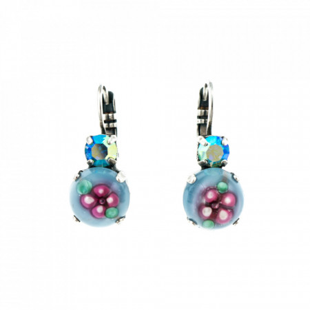 Cercei placati cu Argint 925, cu cristale Swarovski, Spring Flowers | 1062-202AB1SP6-Albastru-1595