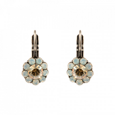 Cercei placati cu Argint 925, cu cristale Swarovski, Forever | 1379-3911SP6-Creme-9175