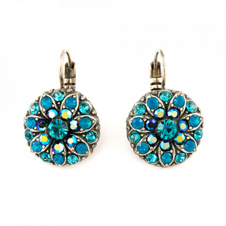 Cercei placati cu Argint 925, cu cristale Swarovski, Guardian Angel | 1029-3322SP6-Albastru-1335