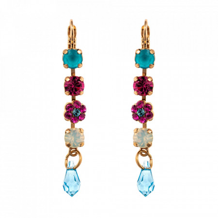 Cercei placati cu Aur roz de 24K, cu cristale Swarovski, Memories of Montmartre | 1008/1-1146RG6