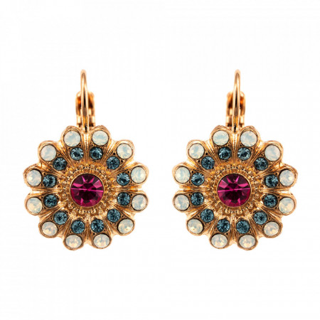 Cercei placati cu Aur roz de 24K, cu cristale Swarovski, Memories of Montmartre | 1423/3-1146RG6