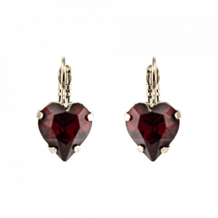 Cercei placati cu rodiu, cu cristale Swarovski, Lady In Red | 1100/2-208RO6-Rosu-1905