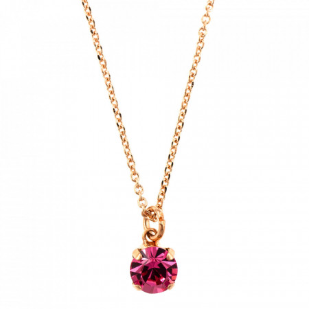 Pandantiv cu lant placat cu Aur roz de 24K, cu cristale originale, Memories of Montmartre | 5440-209RG