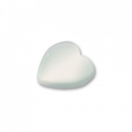 Piatra semipretioasa Heart Moonstone interschimbabila pentru Pandantivul Magic Pendant - Magic Love-Alb-8785