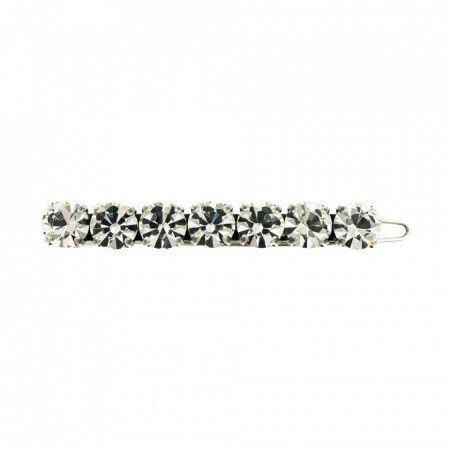 Agrafa de par placata cu Argint 925, cu cristale Swarovski, On a Clear Day | 9252-001SP-Transparent-6206