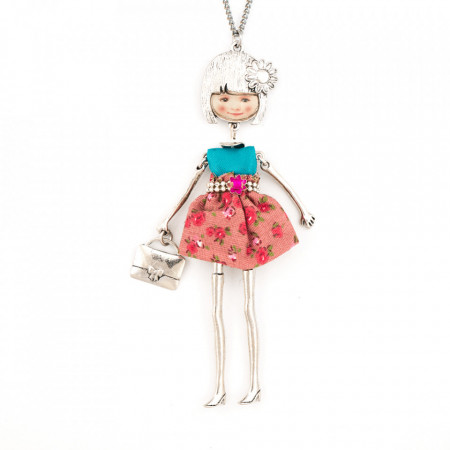 Bambola da Chile-Turquoise-Pink-Multicolor-846