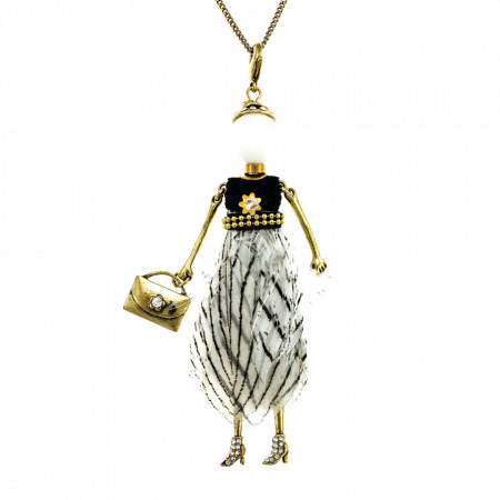 Bambola in Stile Johannesburg-Gold-Alb-856