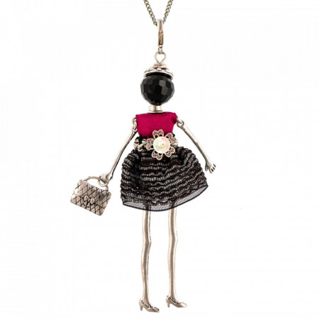 Bambola in Stile Nantes-Black-Multicolor-726