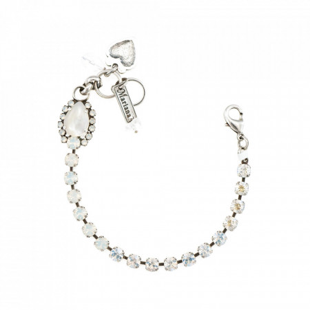 Bratara placata cu Argint 925, cu cristale Swarovski, Forever | 4259/1-M5087SP-Alb-1096