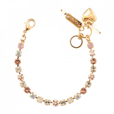 Bratara placata cu Aur roz de 24K, cu cristale Swarovski, Aura | 4008-1112RG-Multicolor-976