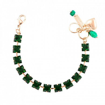 Bratara placata cu Aur roz de 24K, cu cristale Swarovski, Luck | 4431-373373RG-Multicolor-1156