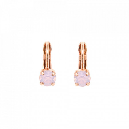 Cercei placati cu Aur roz de 24K, cu cristale Swarovski, Elizabeth | 1425-395RG6-Roz-5706
