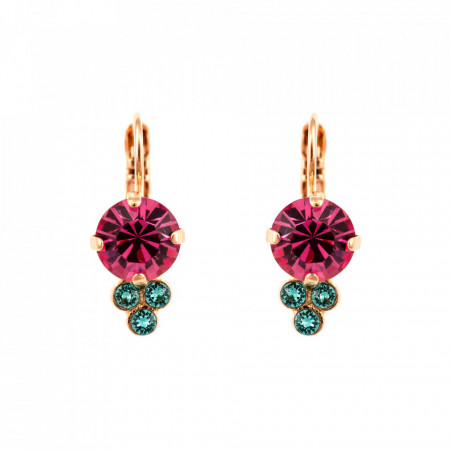 Cercei placati cu Aur roz de 24K, cu cristale originale, Memories of Montmartre | 1010-1146RG6