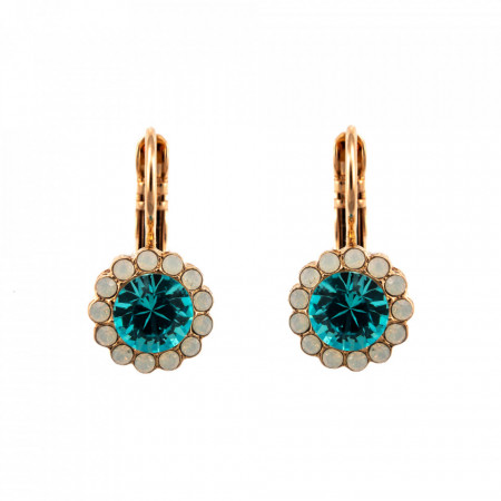 Cercei placati cu Aur roz de 24K, cu cristale originale, Memories of Montmartre | 1133-1146RG6