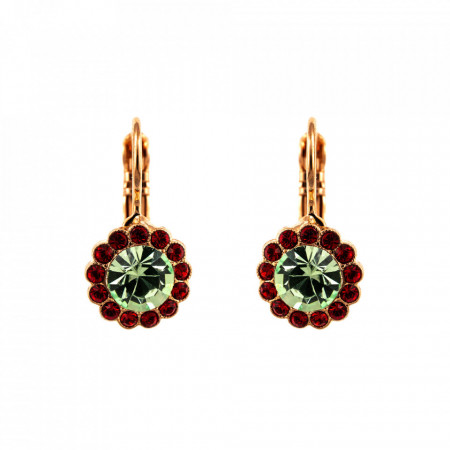 Cercei placati cu Aur roz de 24K, cu cristale originale, Take my Breath Away | 1133-1156RG6