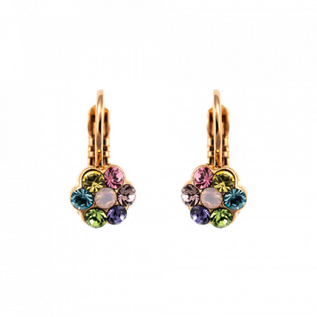 Cercei placati cu Aur roz de 24K, cu cristale Swarovski, California Dreaming | 1166/1-88RG6-Multicolor-8946