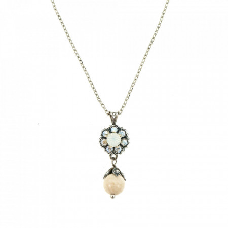 Pandantiv cu lant placat cu Argint 925, cu cristale Swarovski, Forever | 5074/2-M5087SP-Multicolor-6396