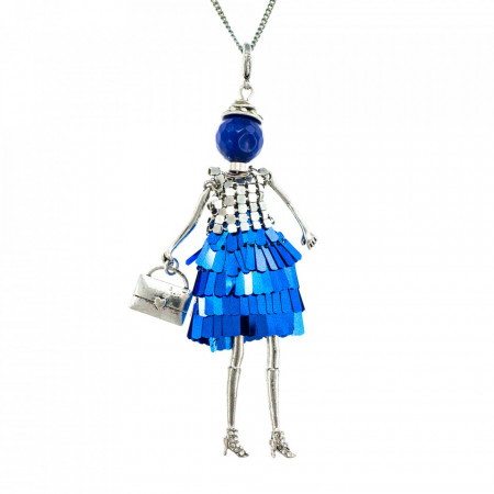 Bambola in Stile Ankara-Blue-Albastru-807