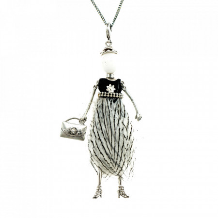 Bambola in Stile Johannesburg-Silver-Alb-857