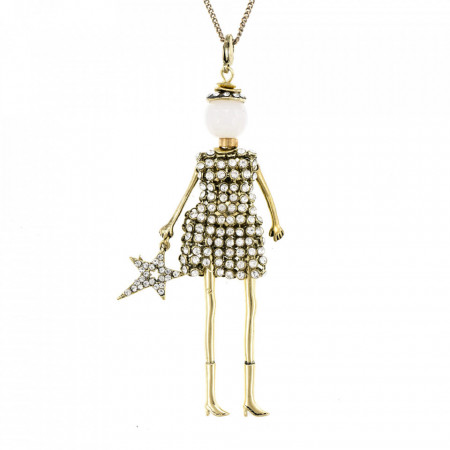 Bambola in Stile Milanese-Star-Gold-Opal-Auriu-917