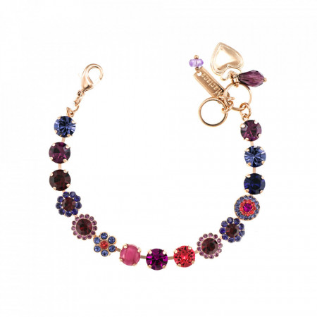 Bratara placata cu Aur roz de 24K, cu cristale Swarovski, Xenia - Odyssey | 4479-1091RG-Multicolor-1177
