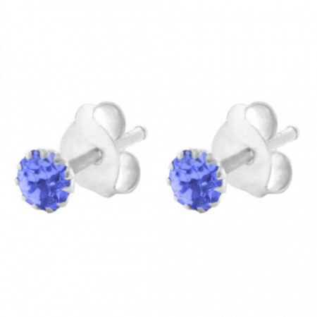 Cercei Argint 925 pentru copii, Crystals for Girls - Indian Sapphire-Albastru-8277