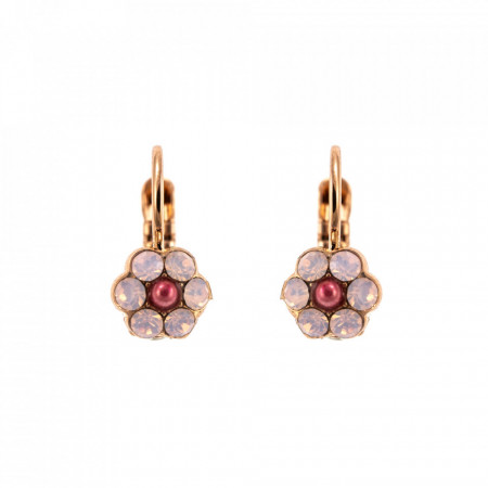 Cercei placati cu Aur roz de 24K, cu cristale Swarovski, Antigua | 1166/1-223-1RG6-Roz-5377