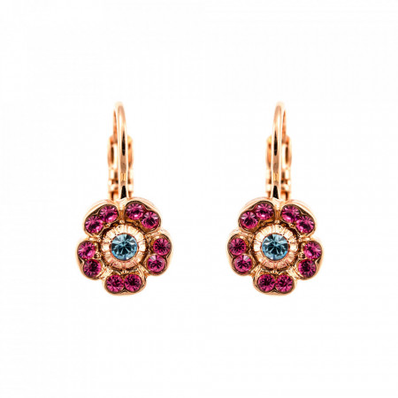 Cercei placati cu Aur roz de 24K, cu cristale Swarovski, Memories of Montmartre | 1504/2-1146RG6