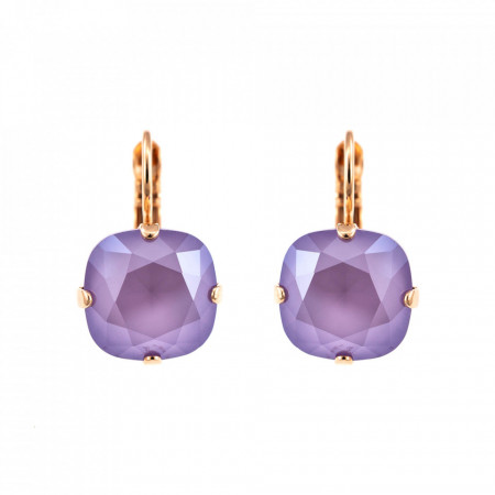Cercei placati cu Aur roz de 24K, cu cristale Swarovski, Romance | 1326/4-021RG6-Mov-5397