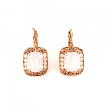 Cercei placati cu Aur roz de 24K, cu cristale Swarovski, Tiara Day | 1040/1-2333RG6-Roz-1497