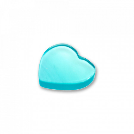 Piatra semipretioasa Heart Blue Sky Agate interschimbabila pentru Pandantivul Magic Pendant - Magic Love-Albastru-8787
