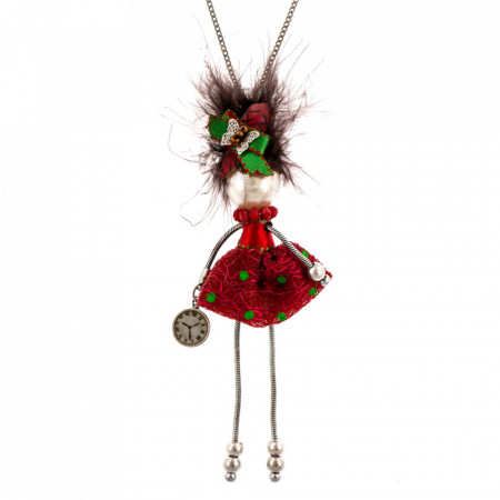 Bambola in Stile Barcelona-Rock-Red-Albastru-828